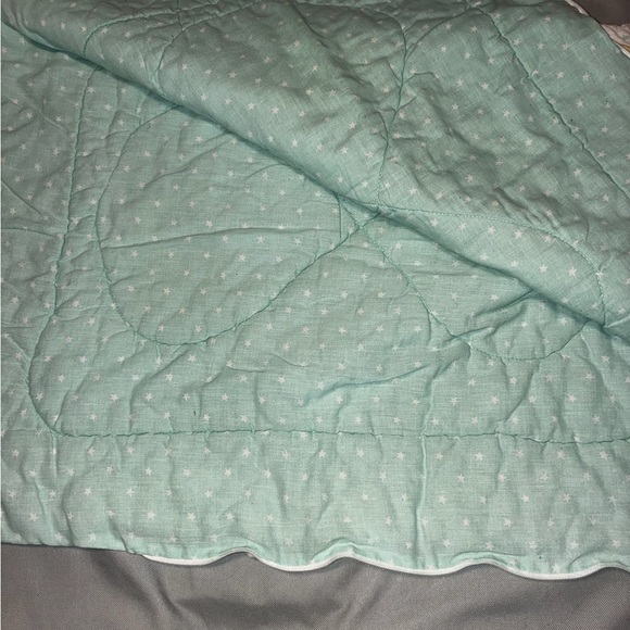 Vtg Riegel Morgan Teddy Beddy Bear Baby Quilted Crib Blanket Comforter Moon Star - Picture 3 of 6